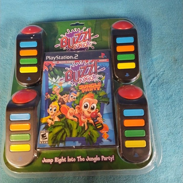 PS2, PLAYSTATION 2, BUZZ JUNIOR JUNGLE PARTY GAME
