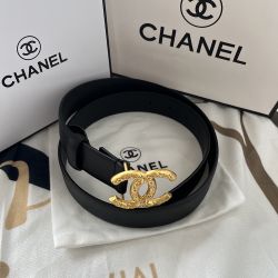  Double C Metal Buckle Womens Belt 