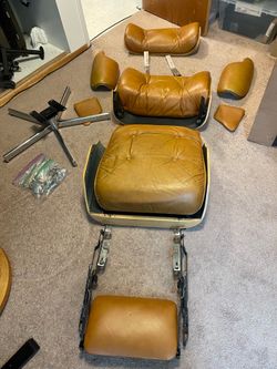 Plycraft Recliner with Built-in Leg Rest, Eames Style MCM