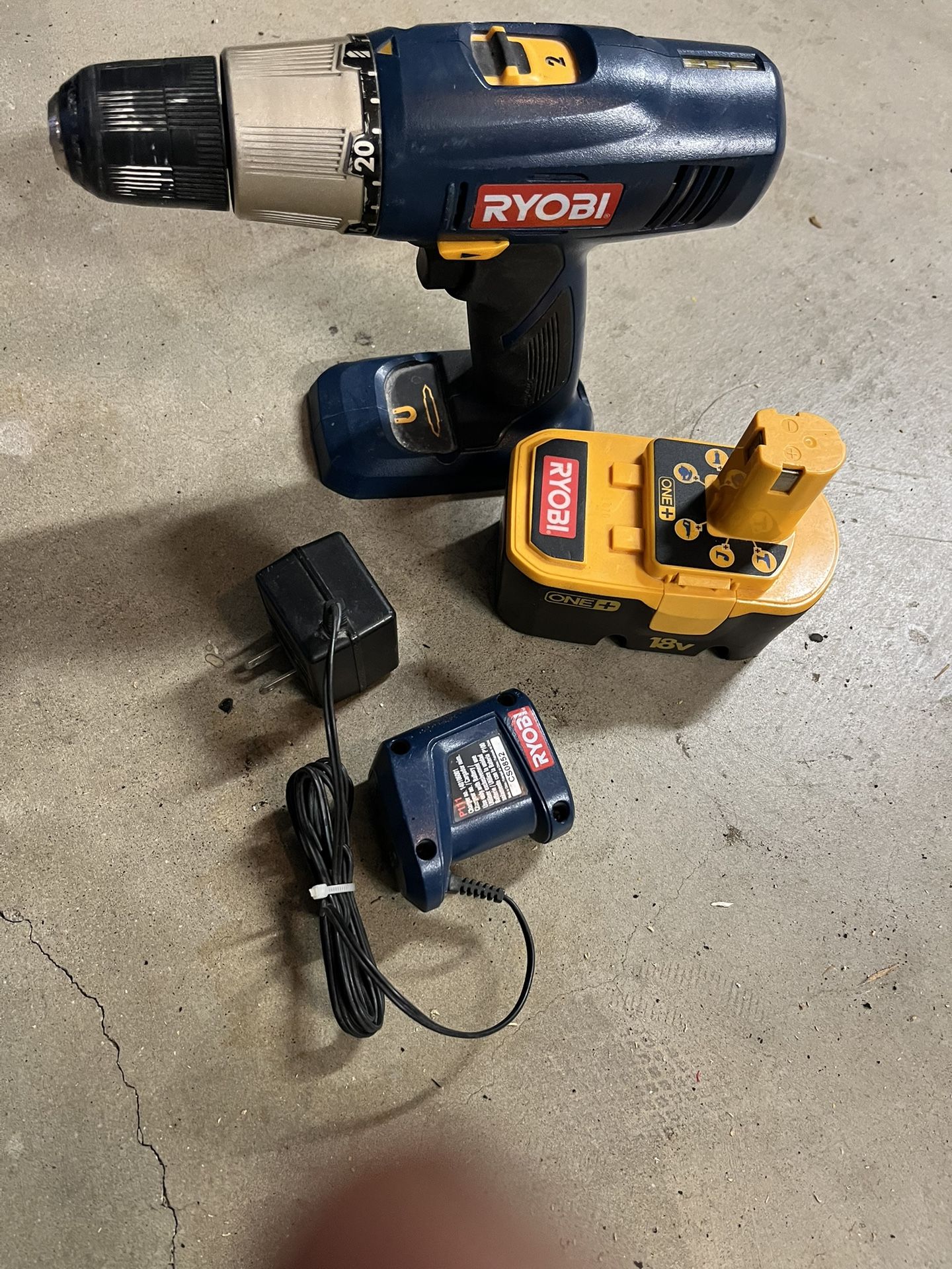 Ryobi P205 18V 2 Speed Drill with Battery And Charger