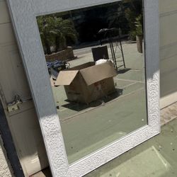 Large White Mirror