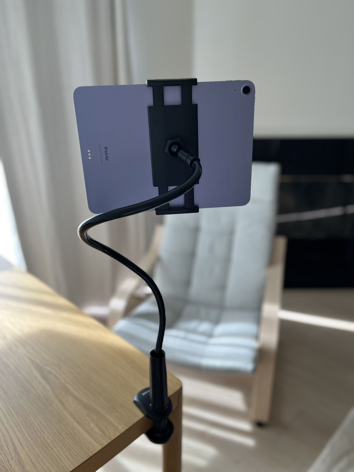 Tablet Holder, Tablet Stand : Flexible Arm Clip Tablet Mount Compatible with iPad