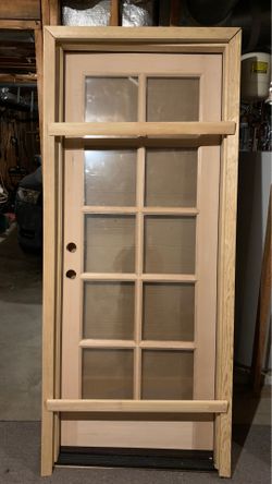 OBO, Jeld Wen wooden door- Make Offer (surplus)32x80