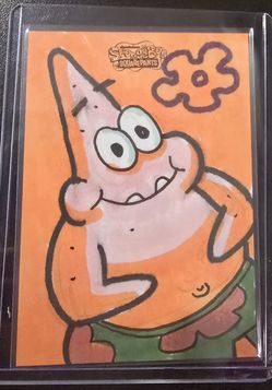 2025 Topps Chrome Spongebob Patrick Star Sketch Card