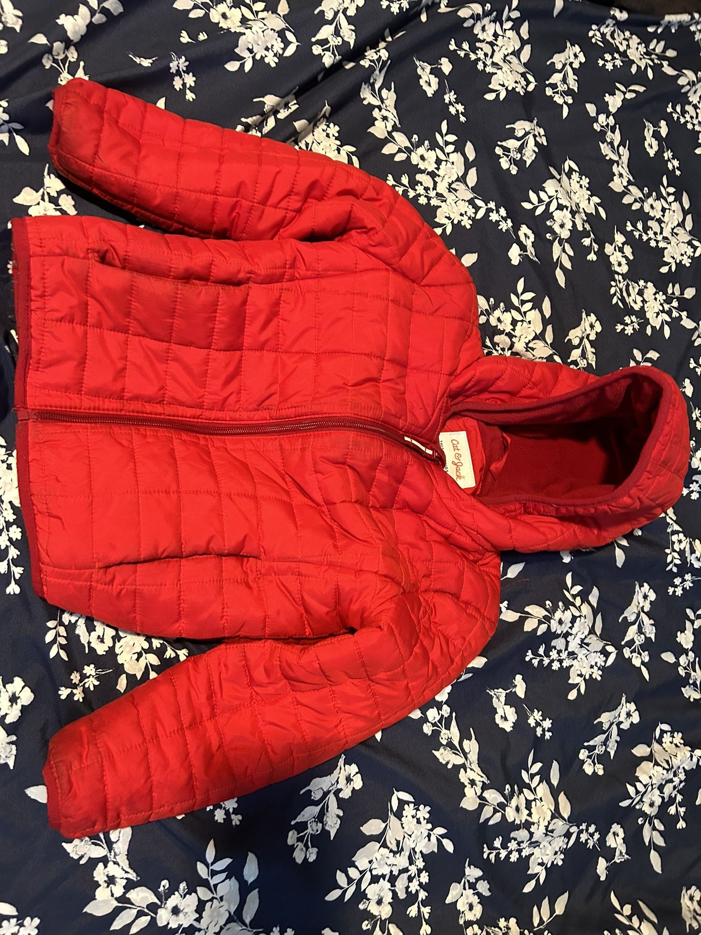 Toddler Puffer Jacket - Cat & Jack Red 5T