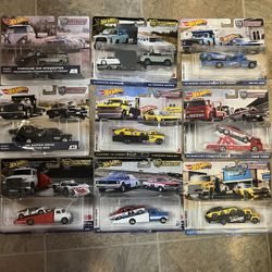 9 Hot Wheels Team Transports 