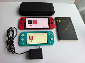 Nintendo Switch OLED red edition and Nintendo Switch Lite