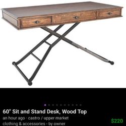 60" Sit and Stand Desk by Turnkey Electric motor
