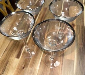 Mikasa platinum champagne glasses