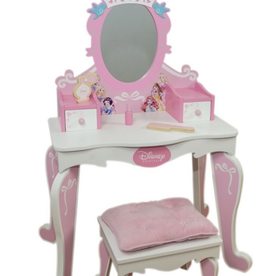 open lace back dress Disney Princess Dressing Table | Makeup Mirror Set main image 1