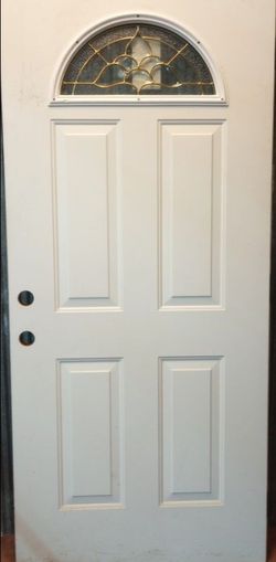 Front door 36x80 with glass insert... Can deliver and install for a small fee