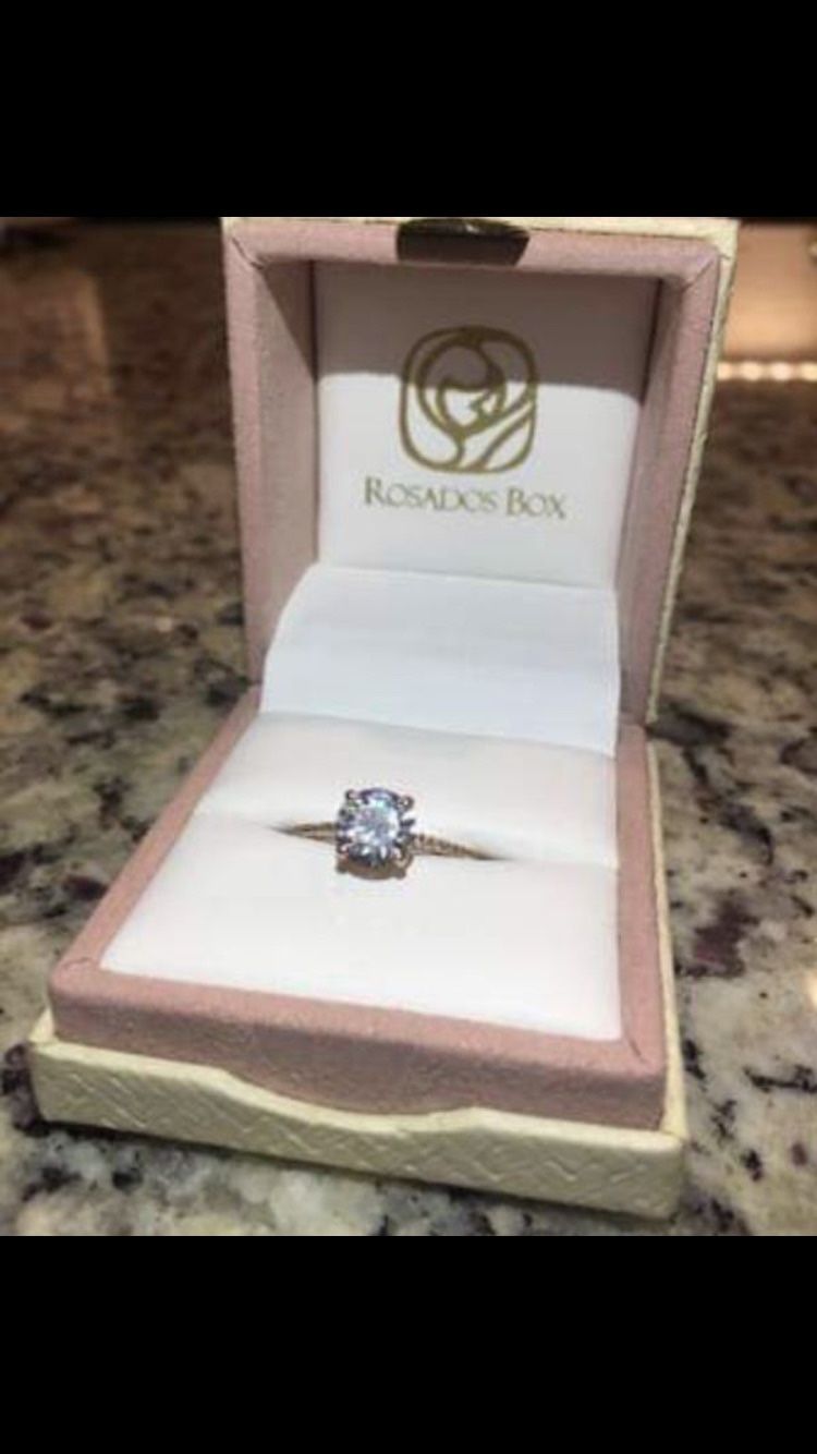 Rose Gold 5.5 Engagement Ring