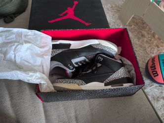 Jordan 3 black cement size 11