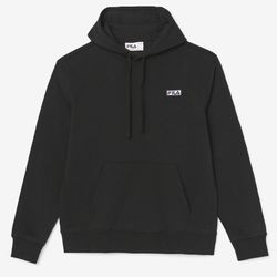FILA Algot Black Ultra -soft Fleece Hoodie Sweatshirt Size XXL Like New 

