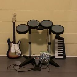 RockBand Xbox 360 Games & Instruments