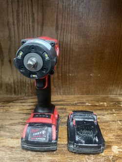 Milwaukee Impact Wrench W/ 2 Batteries
