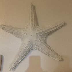 Starfish Wall Decor, One Large One Medium Size.