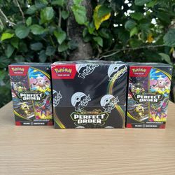 Pokemon Perfect Order Booster Box And 2 booster Bundles 