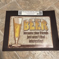 Beer Sign - Metal Sign