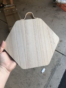 New Hexagon Wood Craft Pieces