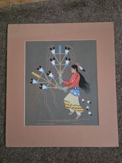 Navajo feather dancer. Harrison Begay