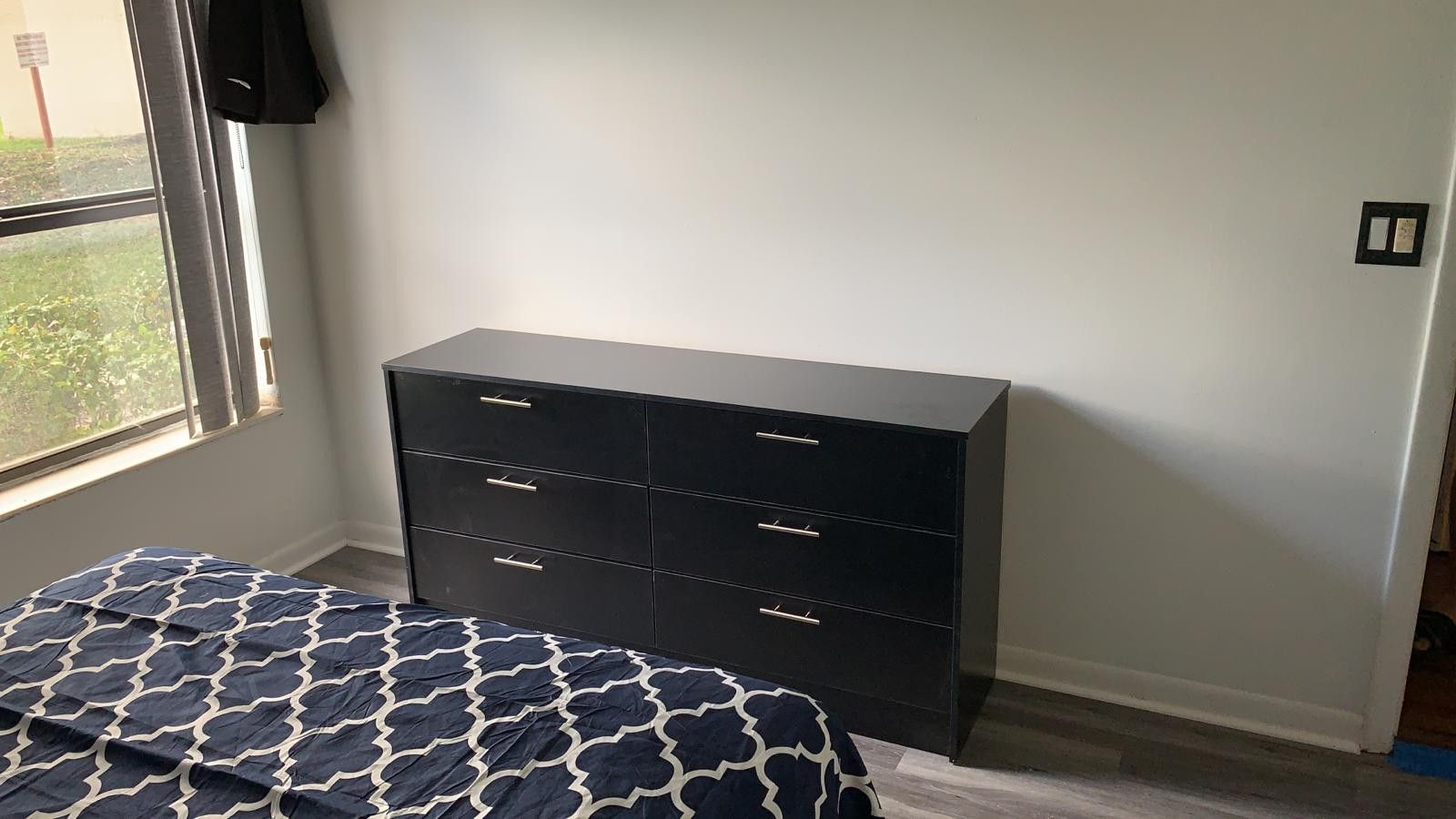 New Black Dresser And 1 Nightstand