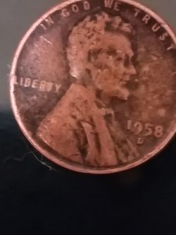 Collector error double die 1958 wheat penny