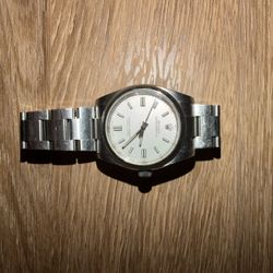 Rolex Oyster Perpetual 36 116000 36mm Silver Dial Stainless Steel Box Paper 