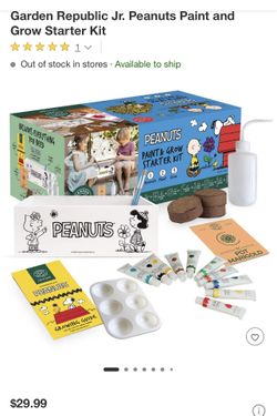 Garden Republic Jr. Peanuts Paint and Grow Starter Kit