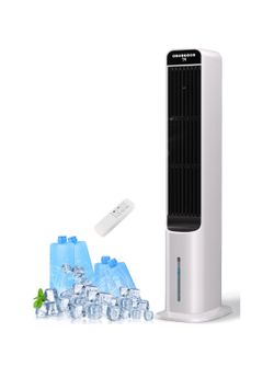 Uthfy Portable Air Conditioners, 3-in-1 Swamp Cooler 4 Ice Packs, 4L Removable Water Tank, Remote