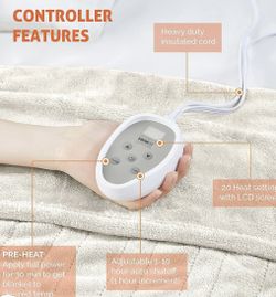 Degrees of Comfort Electric Blanket King Size, Heated Blanket for Bed,Dual  Control W/Auto Shut Off,Machine Washable,Ivory, for Sale in Rock Hill, SC -  OfferUp