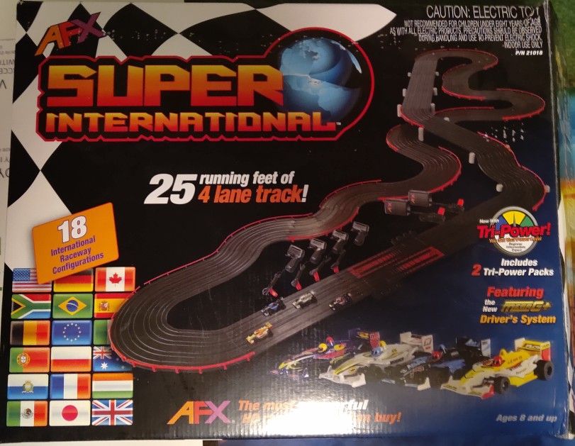 AFX Super International slot car track