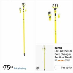 Bayco LBC-600SDL 11' 3-Section Steel Pole Light Bulb Changer 4 Piece Kit
