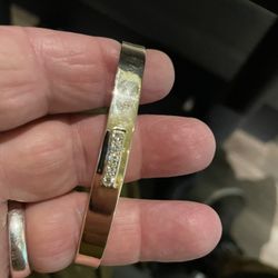 14 Kt Solid Gold Bracelet 26 Gr 5 Diamond 