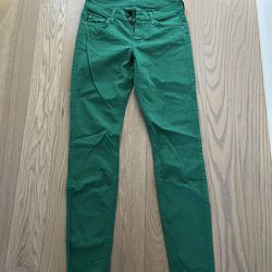 Women’s seven for all mankind green jeans size 27