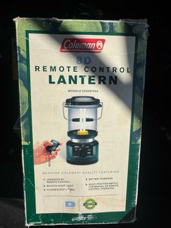 Coleman 8D Remote Control Lantern Battery Powered Fluorescent Lamps 5358H705A