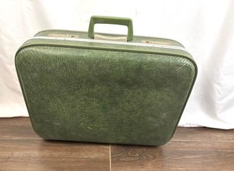 Vintage Green Hard Shell Suitcase