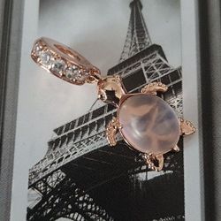 Pandora Rose Gold Pink Sea Turtle Charm