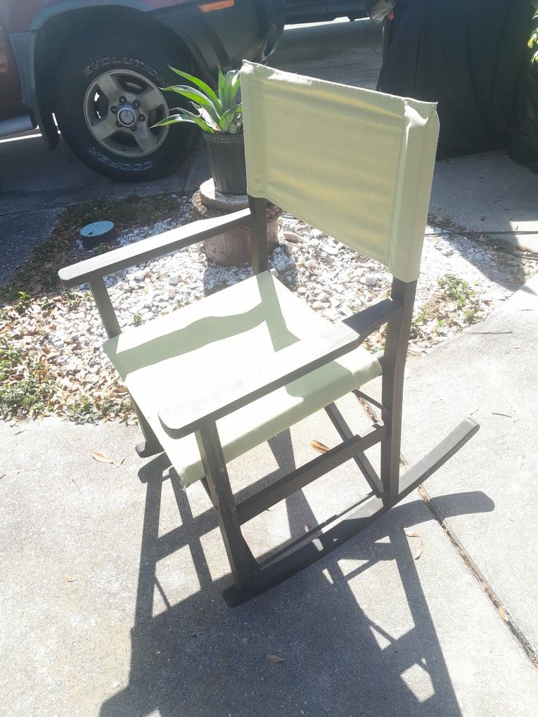 Beautiful Lime Green ROCKING DIRECTOR'S CHAIR