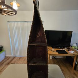 Decorative Birch Canoe Shelf 48 Inch