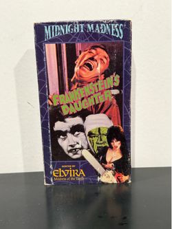 Midnight Madness Frankenstein's Daughter Film 1990 VHS Horror Elvira