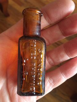 Antique hand blown bottle