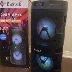 Bluetooth Party speaker  Rechargeable - Dual 6.5” woofer/Portable Microphone & Remote included RCA input compatible with any device !  EQUALIZER FOR B