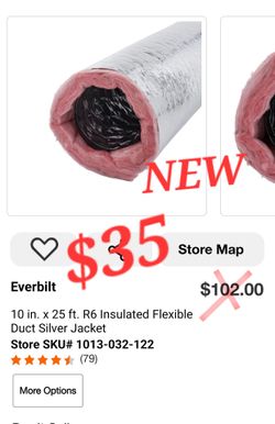 Everbilt 10 in. x 25 ft. R-6 Insulated Flexible Duct
