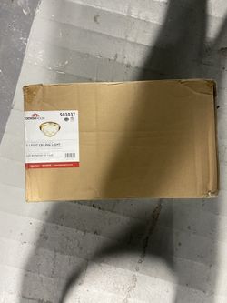 Design House 503037 Millbridge 1 Light Ceiling Light, Polished Brass, 11.25"