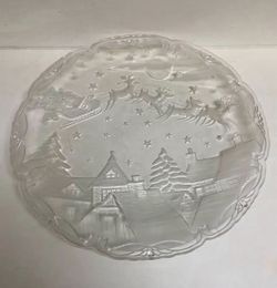 Christmas Glass Plate