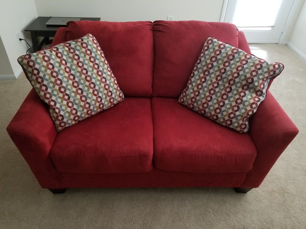 Red Loveseat Sofa