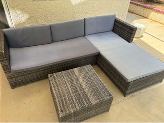 Outdoor set - 2 seat, 1 lounge, 1 table