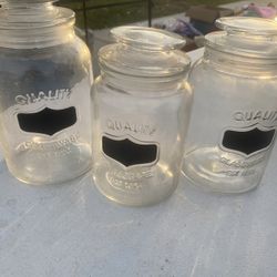Chalkboard Label Canisters For Kitchen Or Craft Room
