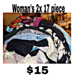 Woman’s Plus Size 2x Set Of 17 Pc 